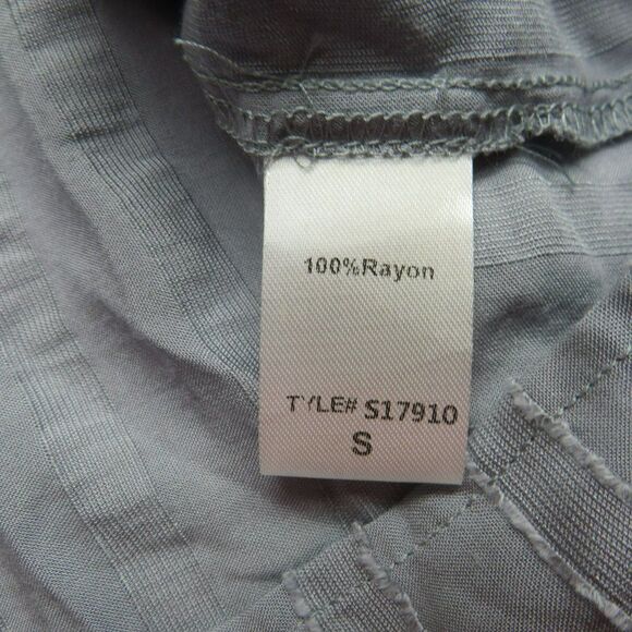 Fab'rik Ruffled Boho Sleeveless Top Women's Size Small Gray Light & Airy - Picture 5 of 11